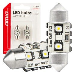 ΛΑΜΠΑΚΙΑ ΠΛΑΦΟΝΙΕΡΑΣ 31mm 12/24V C5W 5500K 12xSMD 3838 CAN-BUS FESTOON (ΛΕΥΚΟ) ΑΜΙΟ - 2 ΤΕΜ.-Amio-04247/AM ΛΑΜΠΑΚΙΑ ΠΛΑΦΟΝΙΕΡΑΣ 31mm 12/24V C5W 5500K 12xSMD 3838 CAN-BUS FESTOON (ΛΕΥΚΟ) ΑΜΙΟ - 2 ΤΕΜ.-Amio-04247/AM