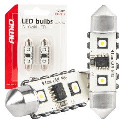 ΛΑΜΠΑΚΙΑ ΠΛΑΦΟΝΙΕΡΑΣ 41mm 12/24V C5W 5500K 12xSMD 3838 CAN-BUS FESTOON (ΛΕΥΚΟ) ΑΜΙΟ - 2 ΤΕΜ.-Amio-04250/AM ΛΑΜΠΑΚΙΑ ΠΛΑΦΟΝΙΕΡΑΣ 41mm 12/24V C5W 5500K 12xSMD 3838 CAN-BUS FESTOON (ΛΕΥΚΟ) ΑΜΙΟ - 2 ΤΕΜ.-Amio-04250/AM