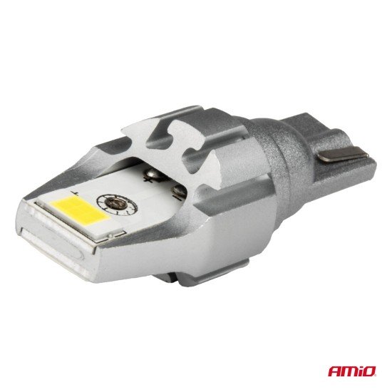 Amio - Λάμπα LED CANBUS T15 (W16W) 2SMD 3570 Λευκή 6000K 12V/24V για Φώτα Όπισθεν & Βοηθητικό Φωτισμό - 2τεμ. (04257/AM)-Amio-04257/AM