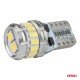 Amio - Λάμπα LED CANBUS T10 (W5W) 16SMD 3014 + 2SMD 3030 Λευκή 6000K 12V/24V για Φώτα Θέσης, Πινακίδας & Εσωτερικού - 2τεμ. (04260/AM)-Amio-04260/AM