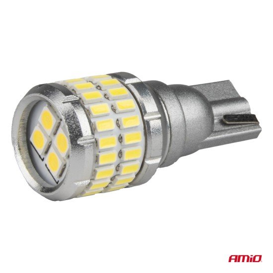 Amio - Λάμπα LED CANBUS T15 (W16W) 48SMD 3014 + 4SMD 3030 Λευκή 6000K 12V/24V για Φώτα Όπισθεν & Βοηθητικό Φωτισμό - 2τεμ. (04261/AM)-Amio-04261/AM