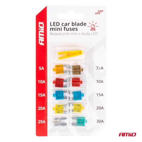 ΑΣΦΑΛΕΙΕΣ MINI BLADE (ΜΑΧΑΙΡΩΤΕΣ) & ΕΡΓΑΛΕΙΟ ΑΦΑΙΡΕΣΗΣ ΚΑΡΤΕΛΑ (5A/10A/15A/ 20A/25A)  -10 ΤΕΜ.-Amio-04340/AM ΑΣΦΑΛΕΙΕΣ MINI BLADE (ΜΑΧΑΙΡΩΤΕΣ) & ΕΡΓΑΛΕΙΟ ΑΦΑΙΡΕΣΗΣ ΚΑΡΤΕΛΑ (5A/10A/15A/ 20A/25A)  -10 ΤΕΜ.-Amio-04340/AM