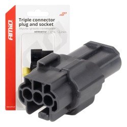 ΦΙΣΑ ΣΥΝΔΕΣΗΣ ΜΕ ΥΠΟΔΟΧΗ 3 PIN Φ2,2mm ΑΔΙΑΒΡΟΧΗ AMIO - 1 τεμ.-Amio-04347/AM ΦΙΣΑ ΣΥΝΔΕΣΗΣ ΜΕ ΥΠΟΔΟΧΗ 3 PIN Φ2,2mm ΑΔΙΑΒΡΟΧΗ AMIO - 1 τεμ.-Amio-04347/AM