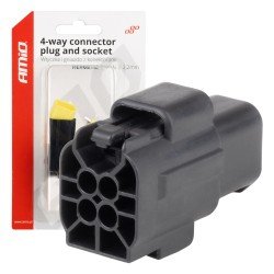 ΦΙΣΑ ΣΥΝΔΕΣΗΣ ΜΕ ΥΠΟΔΟΧΗ 4 PIN Φ2,2mm ΑΔΙΑΒΡΟΧΗ AMIO - 1 τεμ.-Amio-04348/AM ΦΙΣΑ ΣΥΝΔΕΣΗΣ ΜΕ ΥΠΟΔΟΧΗ 4 PIN Φ2,2mm ΑΔΙΑΒΡΟΧΗ AMIO - 1 τεμ.-Amio-04348/AM