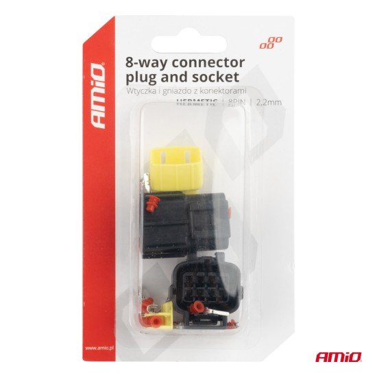 ΦΙΣΑ ΣΥΝΔΕΣΗΣ ΜΕ ΥΠΟΔΟΧΗ 8 PIN Φ2,2mm ΑΔΙΑΒΡΟΧΗ AMIO - 1 τεμ.-Amio-04350/AM ΦΙΣΑ ΣΥΝΔΕΣΗΣ ΜΕ ΥΠΟΔΟΧΗ 8 PIN Φ2,2mm ΑΔΙΑΒΡΟΧΗ AMIO - 1 τεμ.-Amio-04350/AM