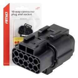 ΦΙΣΑ ΣΥΝΔΕΣΗΣ ΜΕ ΥΠΟΔΟΧΗ 10 PIN Φ2,2mm ΑΔΙΑΒΡΟΧΗ AMIO - 1 τεμ.-Amio-04351/AM ΦΙΣΑ ΣΥΝΔΕΣΗΣ ΜΕ ΥΠΟΔΟΧΗ 10 PIN Φ2,2mm ΑΔΙΑΒΡΟΧΗ AMIO - 1 τεμ.-Amio-04351/AM