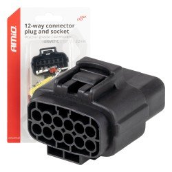 ΦΙΣΑ ΣΥΝΔΕΣΗΣ ΜΕ ΥΠΟΔΟΧΗ 12 PIN Φ2,2mm ΑΔΙΑΒΡΟΧΗ AMIO - 1 τεμ.-Amio-04352/AM ΦΙΣΑ ΣΥΝΔΕΣΗΣ ΜΕ ΥΠΟΔΟΧΗ 12 PIN Φ2,2mm ΑΔΙΑΒΡΟΧΗ AMIO - 1 τεμ.-Amio-04352/AM