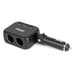 ΑΝΤΑΠΤΟΡΑΣ ΑΝΑΠΤΗΡΑ 12/24V 100W ΜΑΥΡΟΣ/2 ΘΕΣΕΙΣ/1xUSB-A+1xUSB-C/ΠΕΡΙΣΤΡΟΦΗ 180 ΜΟΙΡΩΝ ΑΜΙΟ - 1 ΤΕΜ.-Amio-04357/AM ΑΝΤΑΠΤΟΡΑΣ ΑΝΑΠΤΗΡΑ 12/24V 100W ΜΑΥΡΟΣ/2 ΘΕΣΕΙΣ/1xUSB-A+1xUSB-C/ΠΕΡΙΣΤΡΟΦΗ 180 ΜΟΙΡΩΝ ΑΜΙΟ - 1 ΤΕΜ.-Amio-04357/AM