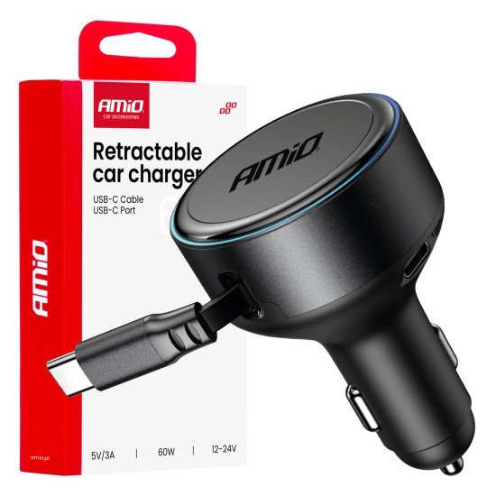 ΦΟΡΤΙΣΤΗΣ ΑΝΑΠΤΗΡΑ 12/24V ΜΕ 1 ΘΥΡΑ USB-C 60W 5V/3A ΤΑΧΕΙΑΣ ΦΟΡΤΙΣΗΣ ΜΕ ΕΝΣΩΜΑΤΟΜΕΝΟ ΚΑΛΩΔΙΟ USB-C ΑΜΙΟ - 1 ΤΕΜ.-Amio-04368/AM ΦΟΡΤΙΣΤΗΣ ΑΝΑΠΤΗΡΑ 12/24V ΜΕ 1 ΘΥΡΑ USB-C 60W 5V/3A ΤΑΧΕΙΑΣ ΦΟΡΤΙΣΗΣ ΜΕ ΕΝΣΩΜΑΤΟΜΕΝΟ ΚΑΛΩΔΙΟ USB-C ΑΜΙΟ - 1 ΤΕΜ.-Amio-04368/AM