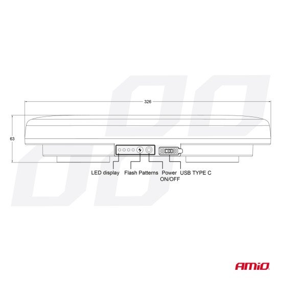 ΦΑΡΟΣ/ΣΤΡΟΜΠΟ ΜΠΑΡΑ R65 R10 12/24V 26W LED ΠΟΡΤΟΚΑΛΙ 10 ΧΡΗΣΕΩΝ ΜΕ ΜΑΓΝΗΤΙΚΗ ΒΑΣΗ 326x186x63mm ΑΜΙΟ - 1 ΤΕΜ.-Amio-04369/AM ΦΑΡΟΣ/ΣΤΡΟΜΠΟ ΜΠΑΡΑ R65 R10 12/24V 26W LED ΠΟΡΤΟΚΑΛΙ 10 ΧΡΗΣΕΩΝ ΜΕ ΜΑΓΝΗΤΙΚΗ ΒΑΣΗ 326x186x63mm ΑΜΙΟ - 1 ΤΕΜ.-Amio-04369/AM
