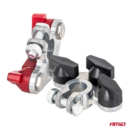 Amio - Πόλοι Μπαταρίας Αυτοκινήτου 800A Βαρέως Τύπου – Σετ (+/-), Επιψευδαργυρωμένες, Για 12/24V - 2 τεμ. (04391/AM)-Amio-04391/AM Amio - Πόλοι Μπαταρίας Αυτοκινήτου 800A Βαρέως Τύπου – Σετ (+/-), Επιψευδαργυρωμένες, Για 12/24V - 2 τεμ. (04391/AM)-Amio-04391/AM