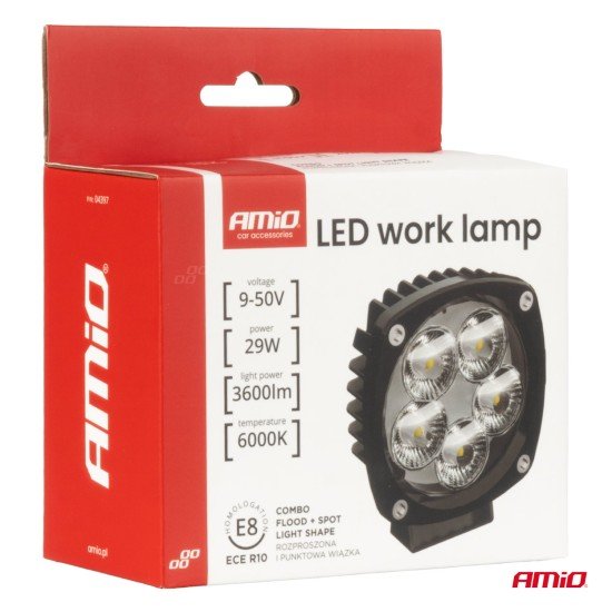 ΠΡΟΒΟΛΕΑΣ ΕΡΓΑΣΙΑΣ LED 29W 9>50V 3 ΧΡΗΣΕΩΝ ΛΕΥΚΟ ΦΩΣ 108x108x48mm AMIO - 1 Τεμ.-Amio-04397/AM ΠΡΟΒΟΛΕΑΣ ΕΡΓΑΣΙΑΣ LED 29W 9>50V 3 ΧΡΗΣΕΩΝ ΛΕΥΚΟ ΦΩΣ 108x108x48mm AMIO - 1 Τεμ.-Amio-04397/AM