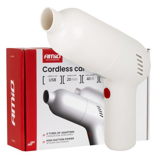 Amio - Ασύρματη Ηλεκτρική Σκούπα Αυτοκινήτου VC-07 40W 4,5 kPa με Φίλτρο HEPA – USB-C - 1 Τεμ. (04415/AM)-Amio-04415/AM Amio - Ασύρματη Ηλεκτρική Σκούπα Αυτοκινήτου VC-07 40W 4,5 kPa με Φίλτρο HEPA – USB-C - 1 Τεμ. (04415/AM)-Amio-04415/AM