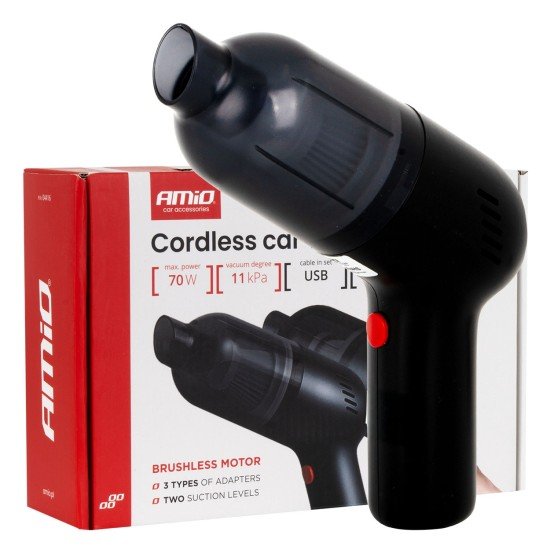 Amio - Ασύρματη Ηλεκτρική Σκούπα Αυτοκινήτου VC-08 70W 11 kPa BLDC με Φίλτρο HEPA – USB-C - 1 Τεμ. (04416/AM)-Amio-04416/AM Amio - Ασύρματη Ηλεκτρική Σκούπα Αυτοκινήτου VC-08 70W 11 kPa BLDC με Φίλτρο HEPA – USB-C - 1 Τεμ. (04416/AM)-Amio-04416/AM