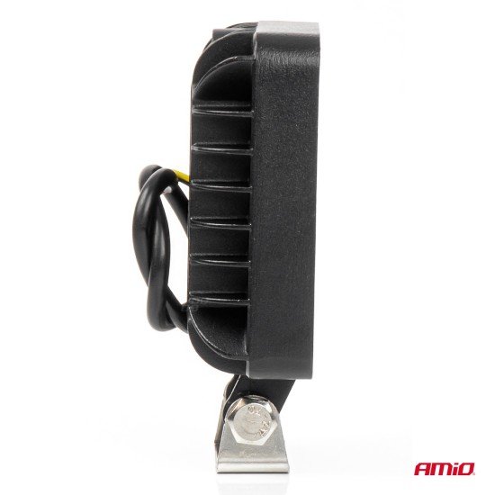Amio - LED Λάμπα Εργασίας 36W 3600lm 6500K με Προειδοποιητικό Φως – 9–36V (Λευκό + Κίτρινο) Spot Αλουμινένια - 1 τεμ. - (04419/AM)-Amio-04419/AM