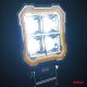 Amio - Προβολέας Εργασίας LED AWL84 FLOOD 48W 4800lm 6500K με σταθερή Κίτρινη LED μπάρα – 9–36V - 1 τεμ. (04428/AM)-Amio-04428/AM