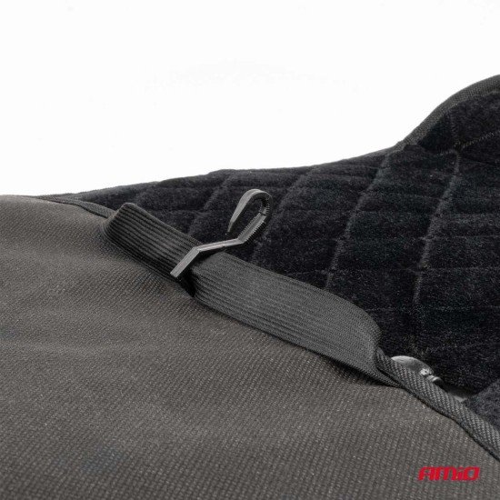 Amio - Κάλυμμα Καθίσματος Αντιιδρωτικό με Χάντρες & Στήριξη Μέσης 45×120cm Μαύρο – Universal CSM-16 - 1 Τεμ. (04429/AM)-Amio-04429/AM