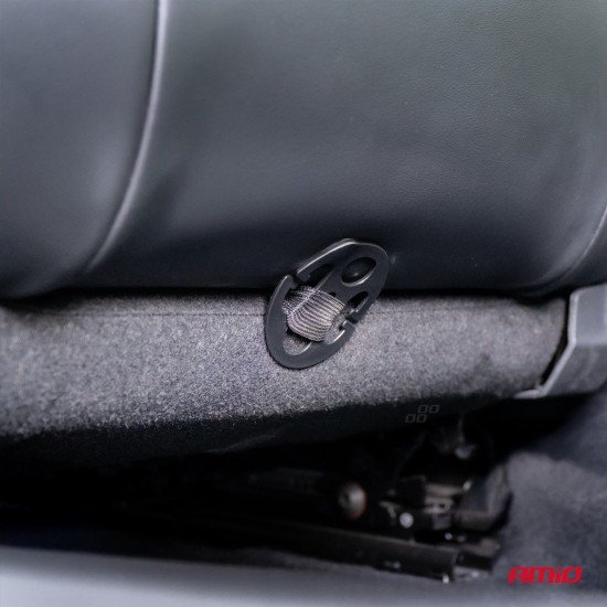 Amio - Κάλυμμα Καθίσματος Αντιιδρωτικό με Χάντρες & Στήριξη Μέσης 45×120cm Μαύρο – Universal CSM-16 - 1 Τεμ. (04429/AM)-Amio-04429/AM