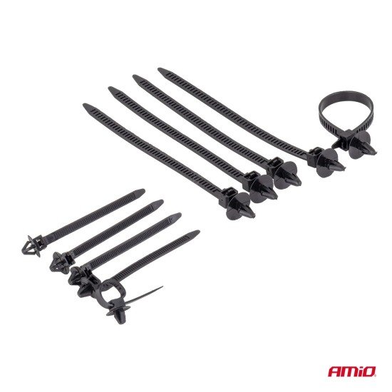 Amio - Σετ Κλιπς & Πριτσινιών Αμαξώματος με Εργαλεία Αφαίρεσης 650 τεμ. – Για Αυτοκίνητα & Μοτοσυκλέτες - 1 τεμ. (04433/AM)-Amio-04433/AM