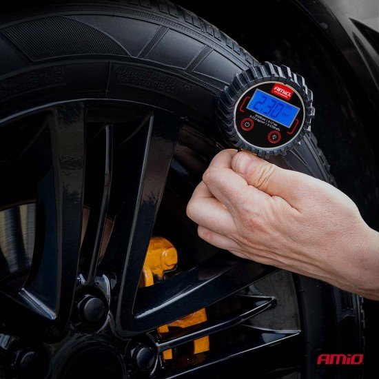 Amio - Ψηφιακό Μανόμετρο Πίεσης Ελαστικών 17 bar με Περιστρεφόμενη Κεφαλή & Βαλβίδα Εκτόνωσης - 1τεμ. (04464/AM)-Amio-04464/AM Amio - Ψηφιακό Μανόμετρο Πίεσης Ελαστικών 17 bar με Περιστρεφόμενη Κεφαλή & Βαλβίδα Εκτόνωσης - 1τεμ. (04464/AM)-Amio-04464/AM