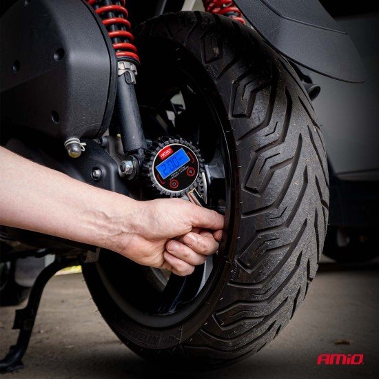 Amio - Ψηφιακό Μανόμετρο Πίεσης Ελαστικών 17 bar με Περιστρεφόμενη Κεφαλή & Βαλβίδα Εκτόνωσης - 1τεμ. (04464/AM)-Amio-04464/AM Amio - Ψηφιακό Μανόμετρο Πίεσης Ελαστικών 17 bar με Περιστρεφόμενη Κεφαλή & Βαλβίδα Εκτόνωσης - 1τεμ. (04464/AM)-Amio-04464/AM