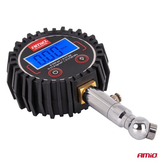 Amio - Ψηφιακό Μανόμετρο Πίεσης Ελαστικών 17 bar με Περιστρεφόμενη Κεφαλή & Βαλβίδα Εκτόνωσης - 1τεμ. (04464/AM)-Amio-04464/AM Amio - Ψηφιακό Μανόμετρο Πίεσης Ελαστικών 17 bar με Περιστρεφόμενη Κεφαλή & Βαλβίδα Εκτόνωσης - 1τεμ. (04464/AM)-Amio-04464/AM