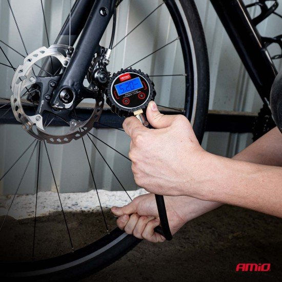 Amio - Ψηφιακό Μανόμετρο Πίεσης Ελαστικών 17 bar με Σωλήνα & Βαλβίδα Εκτόνωσης - 1τεμ. (04465/AM)-Amio-04465/AM Amio - Ψηφιακό Μανόμετρο Πίεσης Ελαστικών 17 bar με Σωλήνα & Βαλβίδα Εκτόνωσης - 1τεμ. (04465/AM)-Amio-04465/AM