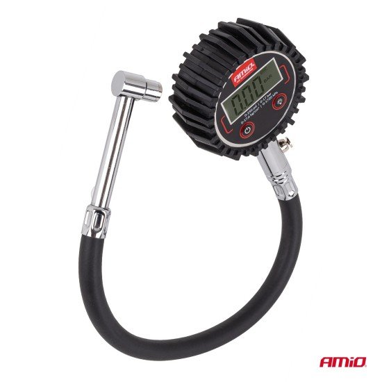 Amio - Ψηφιακό Μανόμετρο Πίεσης Ελαστικών 17 bar με Σωλήνα & Βαλβίδα Εκτόνωσης - 1τεμ. (04465/AM)-Amio-04465/AM Amio - Ψηφιακό Μανόμετρο Πίεσης Ελαστικών 17 bar με Σωλήνα & Βαλβίδα Εκτόνωσης - 1τεμ. (04465/AM)-Amio-04465/AM