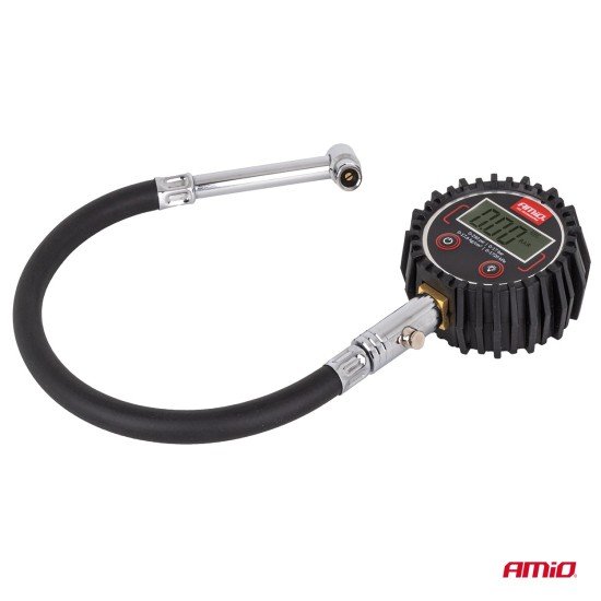 Amio - Ψηφιακό Μανόμετρο Πίεσης Ελαστικών 17 bar με Σωλήνα & Βαλβίδα Εκτόνωσης - 1τεμ. (04465/AM)-Amio-04465/AM Amio - Ψηφιακό Μανόμετρο Πίεσης Ελαστικών 17 bar με Σωλήνα & Βαλβίδα Εκτόνωσης - 1τεμ. (04465/AM)-Amio-04465/AM