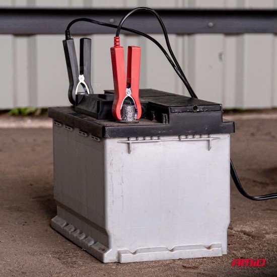 Amio - Φορτιστής Μπαταρίας Ψηφιακός DBC-10A WET AGM GEL τάση λειτουργίας 12/24V ένταση ρεύματος 10A για Επιβατικά Αυτοκίνητα και Φορτηγά - 1 τεμ. (04525/AM)-Amio-04525/AM