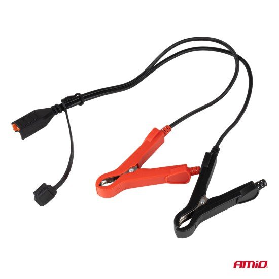 Amio - Φορτιστής Μπαταρίας Ψηφιακός PRO AGM GEL LiFePo4 (LFP) τάση λειτουργίας 12/24V ένταση ρεύματος 8A με γάντζο για Επιβατικά Αυτοκίνητα και Φορτηγά - 1 τεμ. (04533/AM)-Amio-04533/AM