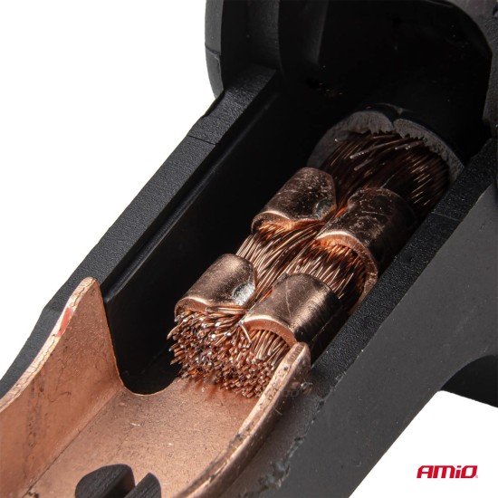 Amio - Καλώδια Φόρτισης Μπαταρίας (Ρευματοδότες) τάση λειτουργίας 12-24V ένταση ρεύματος 480A μήκος 4,5m με πιστοποίηση TUV για Επιβατικά Αυτοκίνητα και Φορτηγά - 1 σετ (04595/AM)-Amio-04595/AM