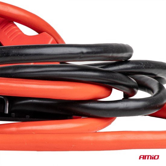 Amio - Καλώδια Φόρτισης Μπαταρίας (Ρευματοδότες) τάση λειτουργίας 12-24V ένταση ρεύματος 480A μήκος 4,5m με πιστοποίηση TUV για Επιβατικά Αυτοκίνητα και Φορτηγά - 1 σετ (04595/AM)-Amio-04595/AM