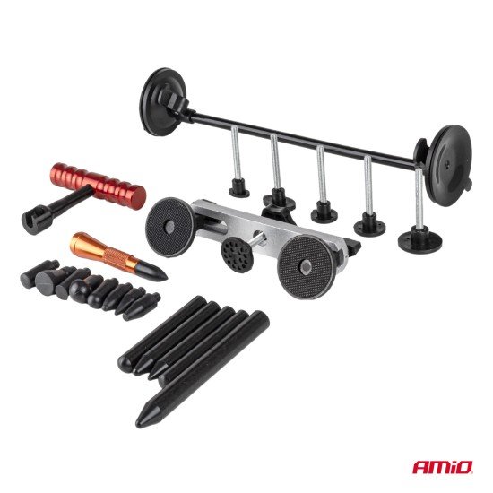 Amio - Kit Επισκευής Λαμαρίνας από Λακούβες (Αμάξωμα Οχήματος) DIY Dent+Ding Repair Kit Μεγάλο σε Σάκο για Επιβατικά Αυτοκίνητα - 1 σετ (04600/AM)-Amio-04600/AM