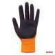 Amio - Γάντια Εργασίας με επικάλυψη αφρού λάτεξ χρώμα πορτοκαλί/μαύρο μέγεθος No.8 - 2 ζευγ. (04639/AM)-Amio-04639/AM