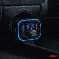 Amio - FM Transmitter Αυτοκινήτου 12/24V με 1xUSB Type-C και Υποδοχή microSD - 1 τεμ. (04652/AM)-Amio-04652/AM