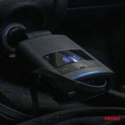 Amio - FM Transmitter Αυτοκινήτου 12/24V με 1xUSB Type-A, 1xUSB Type-C και Ενσωματωμένο Καλώδιο Φόρτισης Type-C - 1 τεμ. (04656/AM)-Amio-04656/AM
