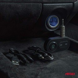 Amio - Bluetooth Δέκτης (Receiver) για Ασύρματη Μετάδοση Ήχου με υποδοχή Mini Jack 3.5mm για Αυτοκίνητα και Ηχοσυστήματα - 1 τεμ. (04658/AM)-Amio-04658/AM