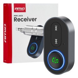 Amio - Bluetooth Δέκτης (Receiver) για Ασύρματη Μετάδοση Ήχου με υποδοχή Mini Jack 3.5mm για Αυτοκίνητα και Ηχοσυστήματα - 1 τεμ. (04658/AM)-Amio-04658/AM