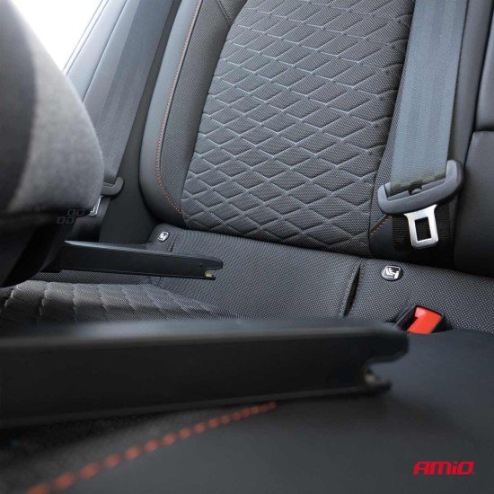 Amio - Παιδικό Κάθισμα Αυτοκινήτου Χωρίς Πλάτη (Booster) τύπου ISOFIX κατάλληλο για ύψος 125-150cm προδιαγραφών ECE R129 χρώμα Γκρι/Μαύρο για Επιβατικά Αυτοκίνητα - 1 τεμ. (04660/AM)-Amio-04660/AM