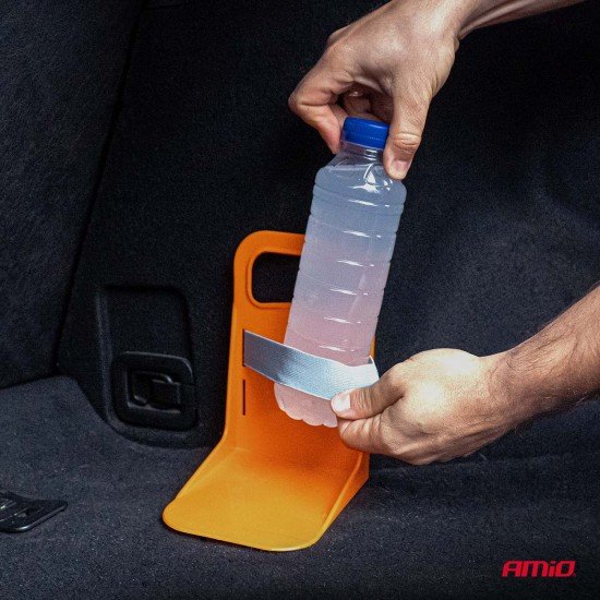 Amio - Διαχωριστικό/Σταθεροποιητής Αντικειμένων Πορτ Μπαγκάζ Αντιολισθητικό διάσταση 11,5x19x14cm χρώμα πορτοκαλί - 2 τεμ (04770/AM)-Amio-04770/AM