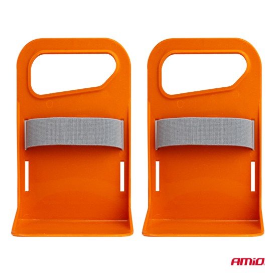 Amio - Διαχωριστικό/Σταθεροποιητής Αντικειμένων Πορτ Μπαγκάζ Αντιολισθητικό διάσταση 11,5x19x14cm χρώμα πορτοκαλί - 2 τεμ (04770/AM)-Amio-04770/AM