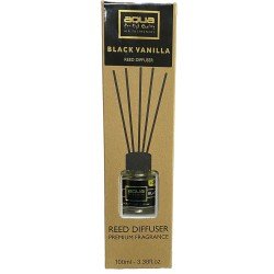 Αρωματικό Χώρου Black Vanilia Home Reed Diffuser με 6 Στικς Aqua 100 ml - 1 τμχ-Aqua-10-823/AQ Αρωματικό Χώρου Black Vanilia Home Reed Diffuser με 6 Στικς Aqua 100 ml - 1 τμχ-Aqua-10-823/AQ