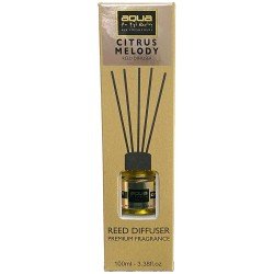 Αρωματικό Χώρου Citrus Melody Home Reed Diffuser με 6 Στικς Aqua 100 ml - 1 τμχ-Aqua-10-845/AQ Αρωματικό Χώρου Citrus Melody Home Reed Diffuser με 6 Στικς Aqua 100 ml - 1 τμχ-Aqua-10-845/AQ