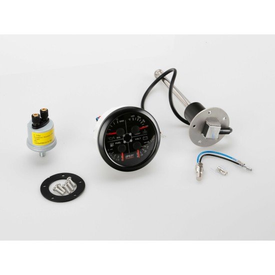 Lampa - Αναλογικό Όργανο 4-σε-1 85mm – Βολτόμετρο / Θερμοκρασία Νερού / Πίεση Λαδιού & Καύσιμο - 1 τεμ. (L1014.2)-Lampa-L1014.2