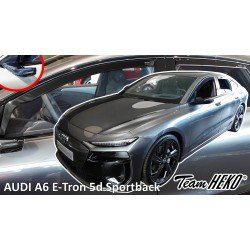 Heko - Ανεμοθράυστες για Audi A6 E-Tron 5 Doors Sportback (έκδοση με κάμερες) 2024+ Σετ Αυτοκινήτου Απο Εύκαμπτο Φιμέ Πλαστικό - 4 τεμ. (ΑΝΕΜ.SET10296)-Heko-ΑΝΕΜ.SET10296