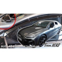 Heko - Ανεμοθραύστες για Audi A6 E-Tron Sportback 5 Doors 2024+ Ζευγάρι Απο Εύκαμπτο Φιμέ Πλαστικό - 2 τεμ. (ΑΝΕΜ.10297-1)-Heko-ΑΝΕΜ.10297-1