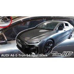 Heko - Ανεμοθράυστες για Audi A6 E-Tron 5 Doors Sportback (έκδοση με καθρέπτες) 2024+ Σετ Αυτοκινήτου Απο Εύκαμπτο Φιμέ Πλαστικό - 4 τεμ. (ΑΝΕΜ.SET10299)-Heko-ΑΝΕΜ.SET10299
