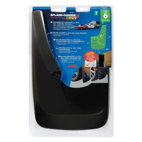 ΛΑΣΠΩΤΗΡΕΣ SPLASH-GUARDS CONTOUR SUV 27x42,5cm TYPE-6 2ΤΕΜ.-Lampa-L1251.1 ΛΑΣΠΩΤΗΡΕΣ SPLASH-GUARDS CONTOUR SUV 27x42,5cm TYPE-6 2ΤΕΜ.-Lampa-L1251.1