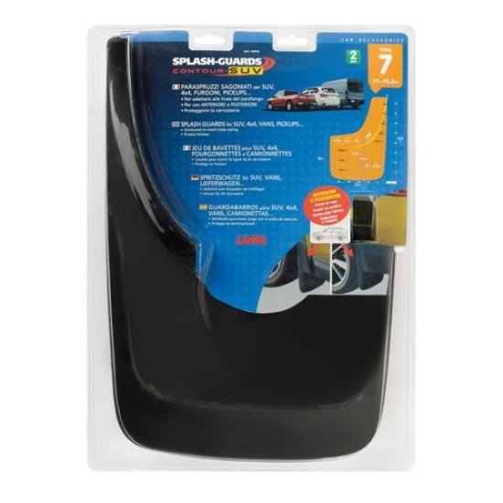 ΛΑΣΠΩΤΗΡΕΣ SPLASH-GUARDS CONTOUR SUV 29x42,5cm TYPE-7 2ΤΕΜ.-Lampa-L1251.2 ΛΑΣΠΩΤΗΡΕΣ SPLASH-GUARDS CONTOUR SUV 29x42,5cm TYPE-7 2ΤΕΜ.-Lampa-L1251.2